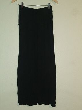 Blvck Paris wide leg knit black pants w pockets lightweight S